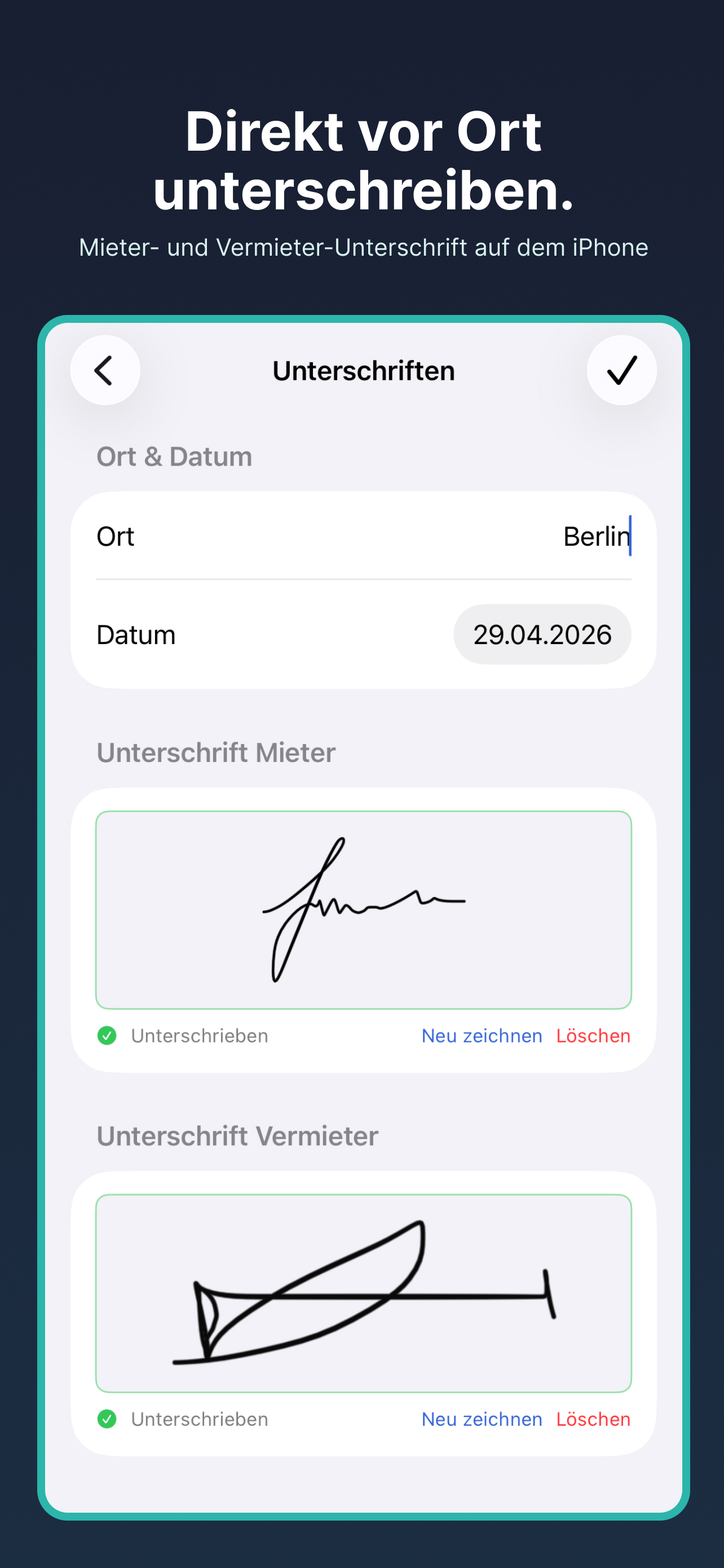 Unterschrift
