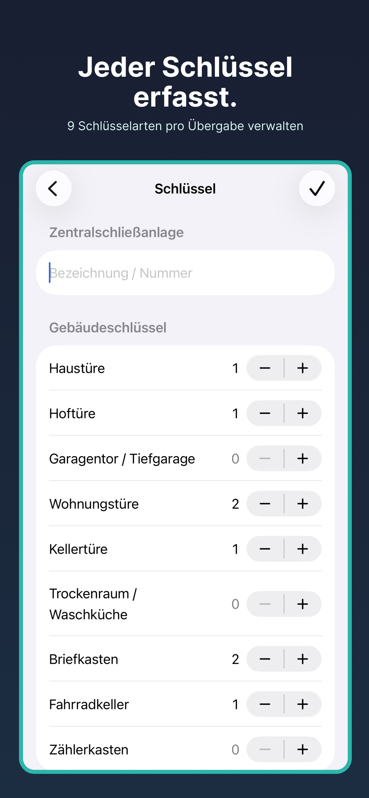 Schlüsselverwaltung